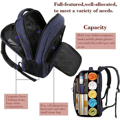 MATEIN Schulrucksack 15,6 Zoll Laptop Rucksack USB