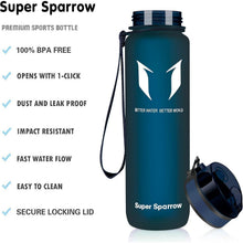 Trinkflasche 1000ml BPA-frei Sport Wasser Fahrrad Fitness