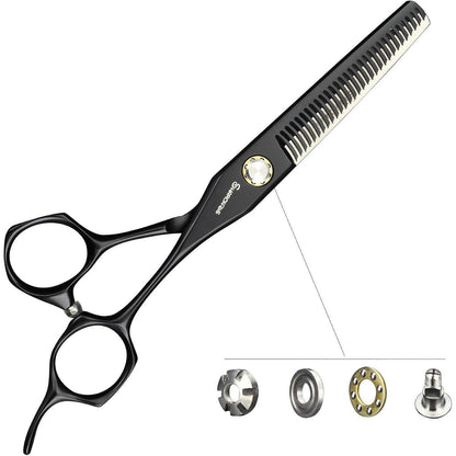 Professionelle Friseurschere 6 Zoll Edelstahl Schwarz