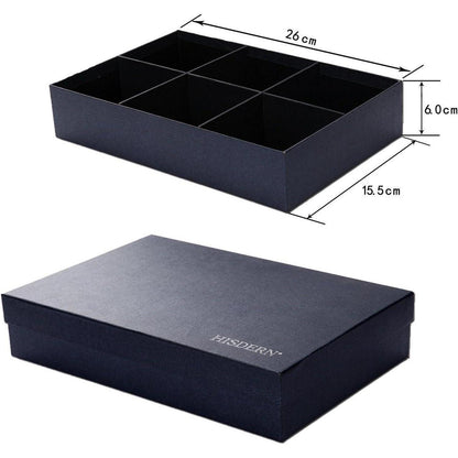 Herren Krawatten Set 5 Stück mit Einstecktuch Seide Elegant