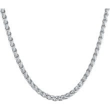 U7 klassische Weizenkette Edelstahl vergoldet 3mm breit 55cm