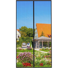 Fliegengitter Tür Magnet 100x220cm Schwarz Insektenschutz