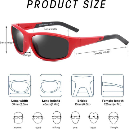 Polarisierte Sonnenbrille Kinder Flexibles Gummi UV400 Schutz