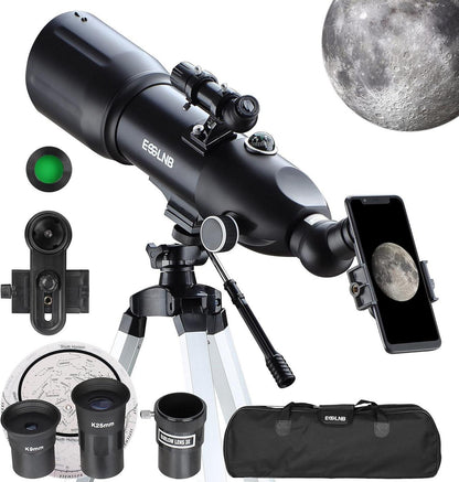 Astronomie Teleskop für Kinder Einsteiger & Erwachsene mit Zubehör