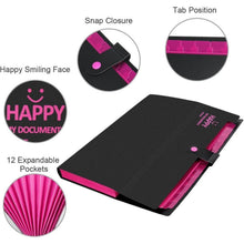 Fächermappe A4 12 Taschen Dokumentenmappe Erweiterbar