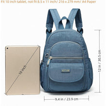 Mini Rucksack Damen & Mädchen, Hellblau, 7L, Leicht & Geräumig