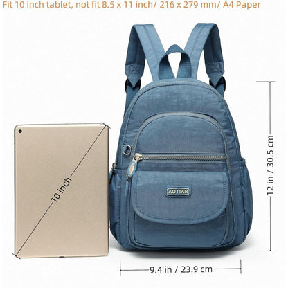 Mini Rucksack Damen & Mädchen, Hellblau, 7L, Leicht & Geräumig