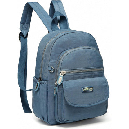 Mini Rucksack Damen & Mädchen, Hellblau, 7L, Leicht & Geräumig