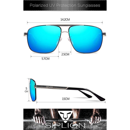 SIPLION Sonnenbrille Herren Polarisiert UV400 CE CAT 3