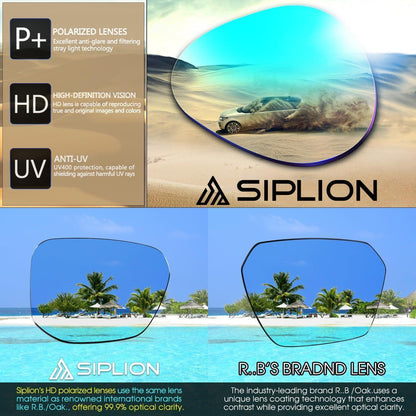 SIPLION Sonnenbrille Herren Polarisiert UV400 CE CAT 3