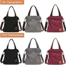 Damen Canvas Umhängetasche Handtasche Schultertasche