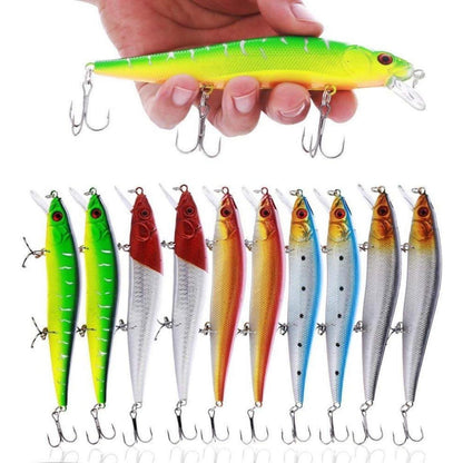 Sougayilang Minnow Crankbait mit Treble Haken 100 Stück