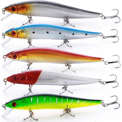 Sougayilang Minnow Crankbait mit Treble Haken 100 Stück