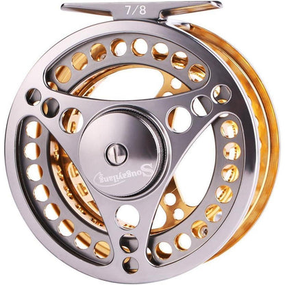 Sougayilang Lightweight Fly Fishing Combo Starter Kit Golden