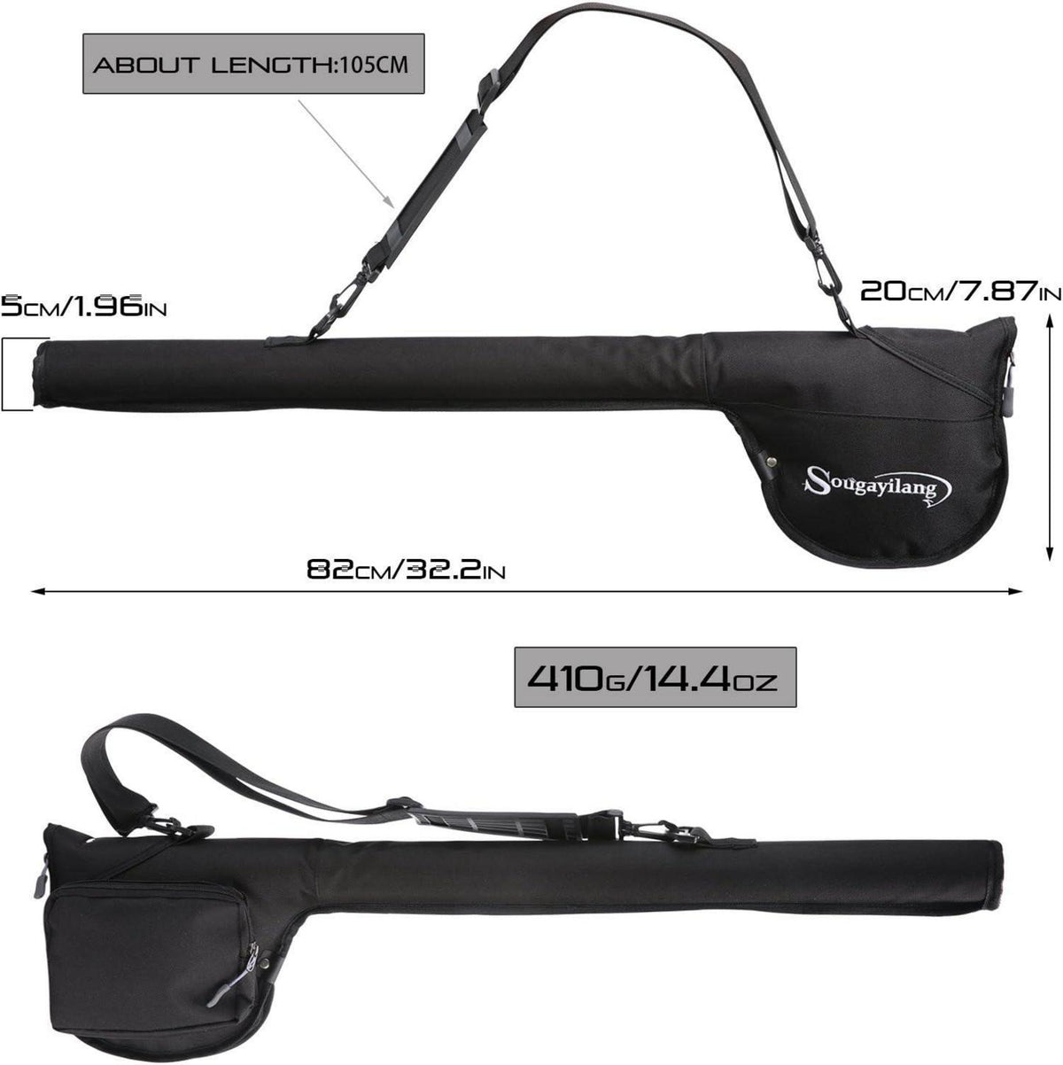 Sougayilang Fly Fishing Rod Reel Combo Lightweight Portable Kit