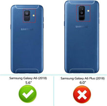 Samsung Galaxy A6 2018 Hülle PU-Leder Wallet Case Schwarz