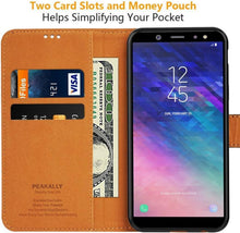 Samsung Galaxy A6 2018 Hülle PU-Leder Wallet Case Standfunktion