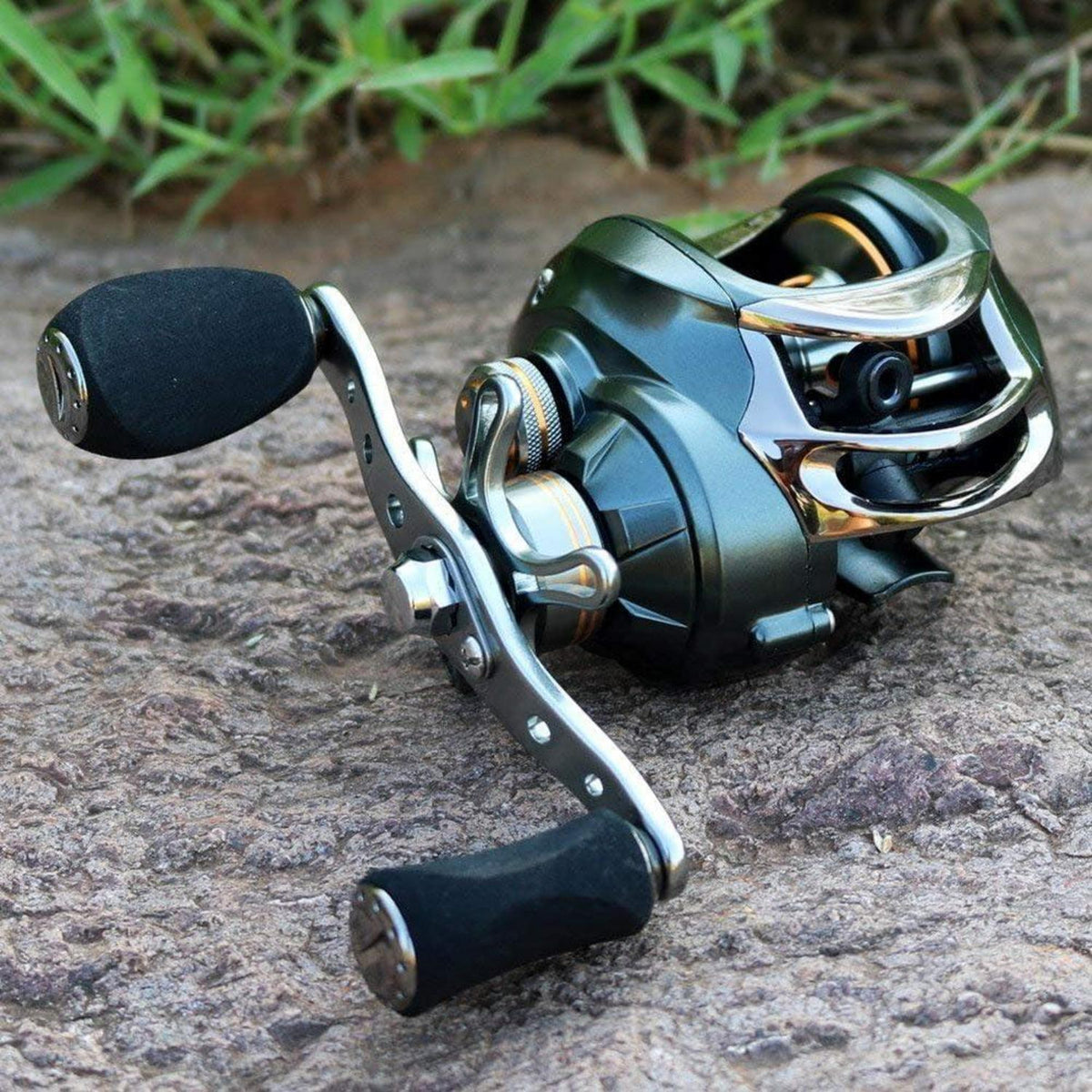 Baitcast-Rolle 12 Lager 8,2 kg Drag Doppelbremsen Angelrolle 11+1BB