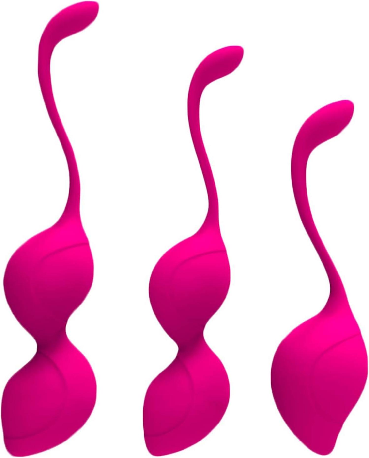 Liebeskugeln Beckenboden Trainingskugeln Silikon Kegel Balls 3er Set