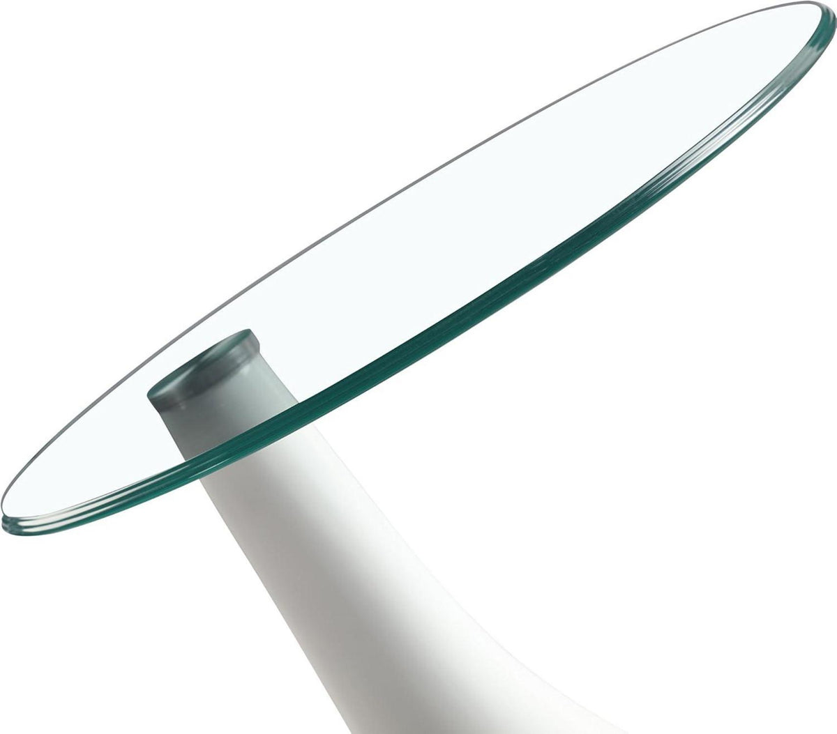 Beistelltisch Glas Hochglanz Rund Modern Couchtisch Nachttisch