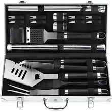 Grillbesteck Set 21 Teilig im Koffer Geschenke für Männer