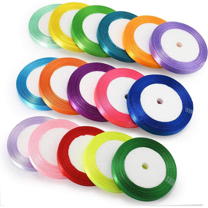 Satinband 16 Farben 22m x 10mm Geschenkband zum Basteln