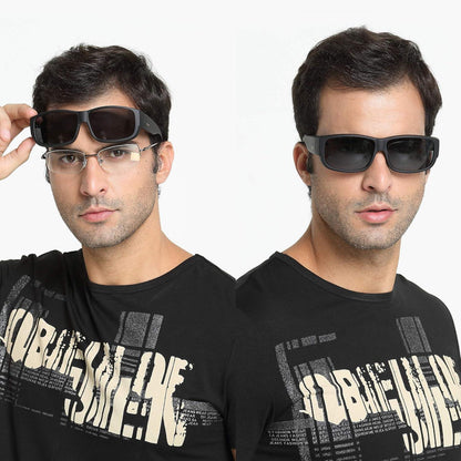 Polarisierte Sonnenbrille Überbrille UV400 Schutz Unisex Wrap Around