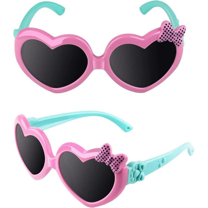 CGID Kinder Herzförmige Polarisierte Sonnenbrille UV400