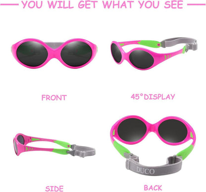 Polarisierte Sonnenbrille für Kinder UV400 Schutz Sportbrille Teens Jungen