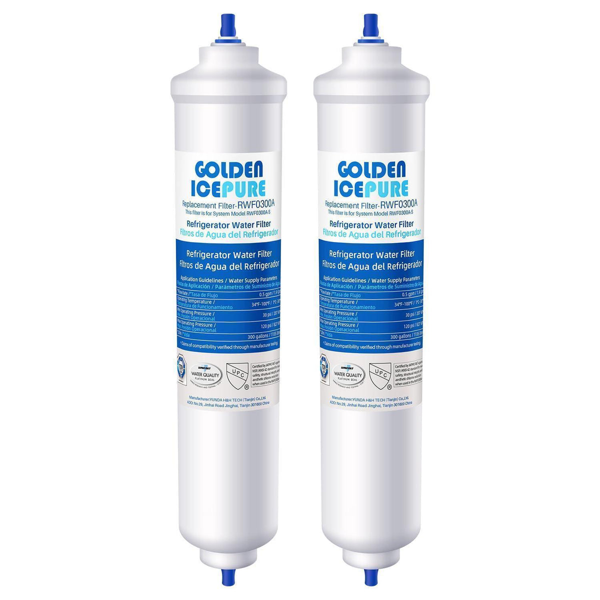 Wasserfilter für Samsung & LG Kühlschrank – 2er Pack