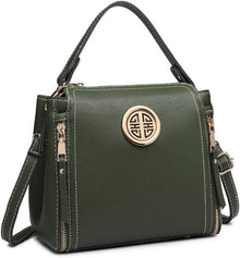 Elegante Damen Handtasche PU Leder Umhängetasche Top Griff
