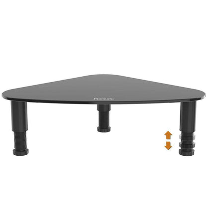 Monitorständer aus Glas mit Höhenverstellung und Neigung