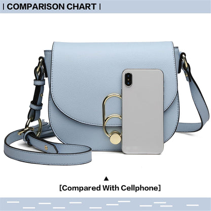 Schultertasche Damen Umhängetasche Cross Body Bag mit Quaste Schwarz