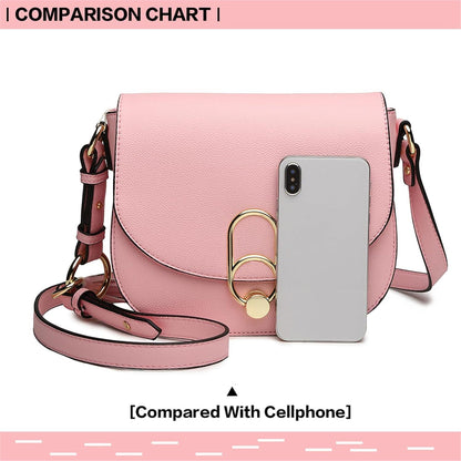 Miss Lulu Damen Schultertasche Umhängetasche Cross Body Bag mit Reißverschluss und Quaste, moderner Stil