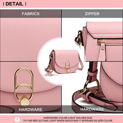 Damen Schultertasche Umhängetasche Cross Body Bag mit Quaste - Urlaub Shopping