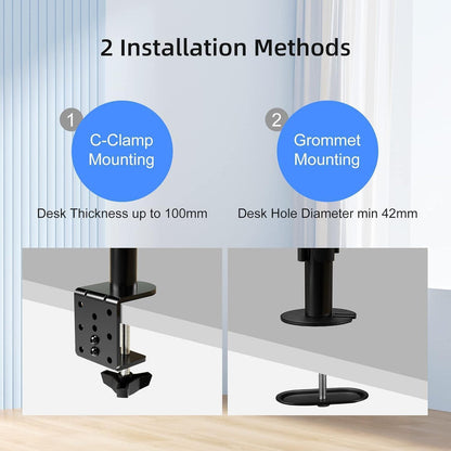 Monitorhalterung 1 Monitor 13-32 Zoll Tischhalterung 80cm