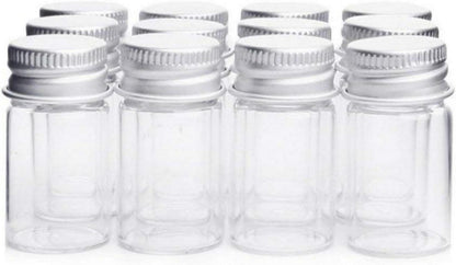 24er Set Danmu Art klare Glasampullen 7ml Candy Container