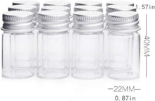 24x Danmu Art 7ml Klarglasampullen Candy Flasche Aluminium