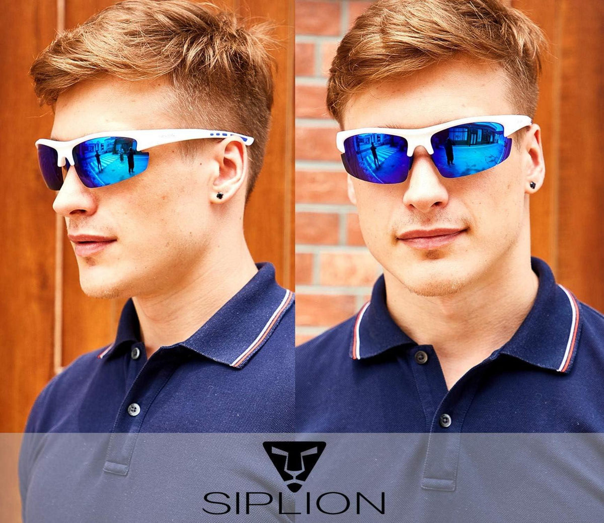 Polarisierte Herren Sonnenbrille UV400 Schutz TR90 Rahmen