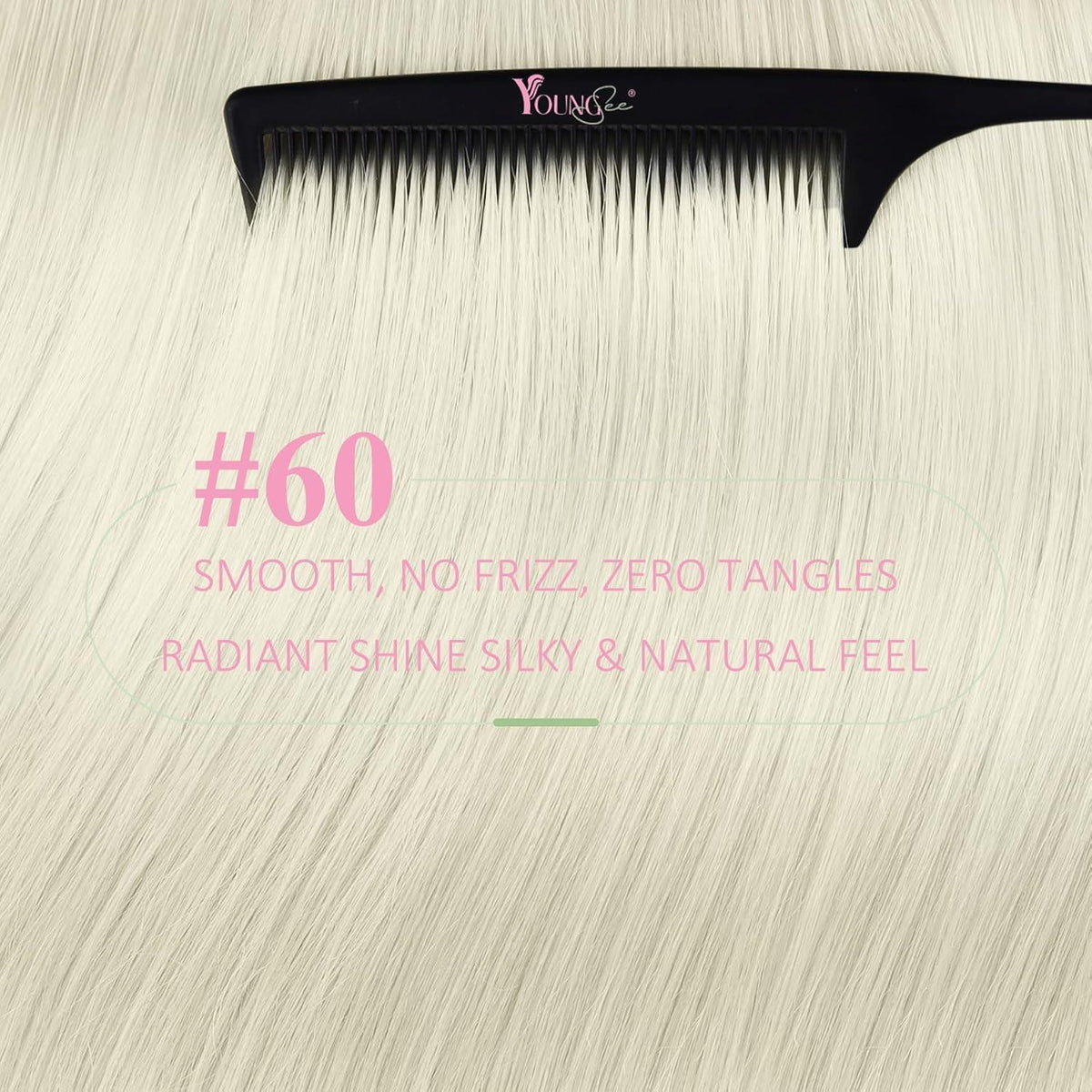 Echthaar Tape Extensions Platinblond 45cm 50g