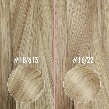 Echthaar Nanoring Extensions Blond – 35cm, 50g #16/22