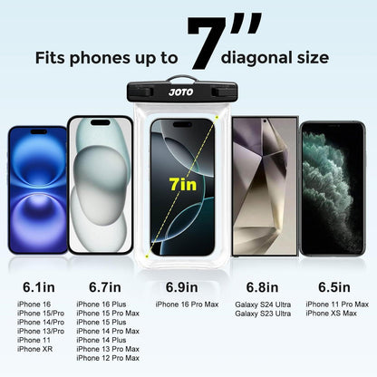 Wasserdichte Handyhülle IPX8 für iPhone Samsung 7 Zoll Unterwasser