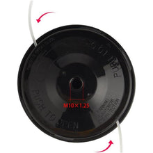 FEPITO Nylon Fadenkopf 2,4mm für Motorsensen M10x1,25 Links