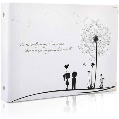 Scrapbook Vintage Fotoalbum Hochzeit Gästebuch 50 Schwarze