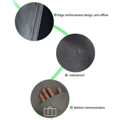 3-fach Wäschesortierer faltbar – Braun/Grau, 90L