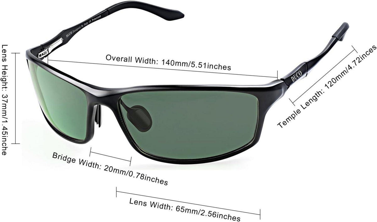 Polarisierte Sportbrille Al-MG Metallrahmen Herren 8201