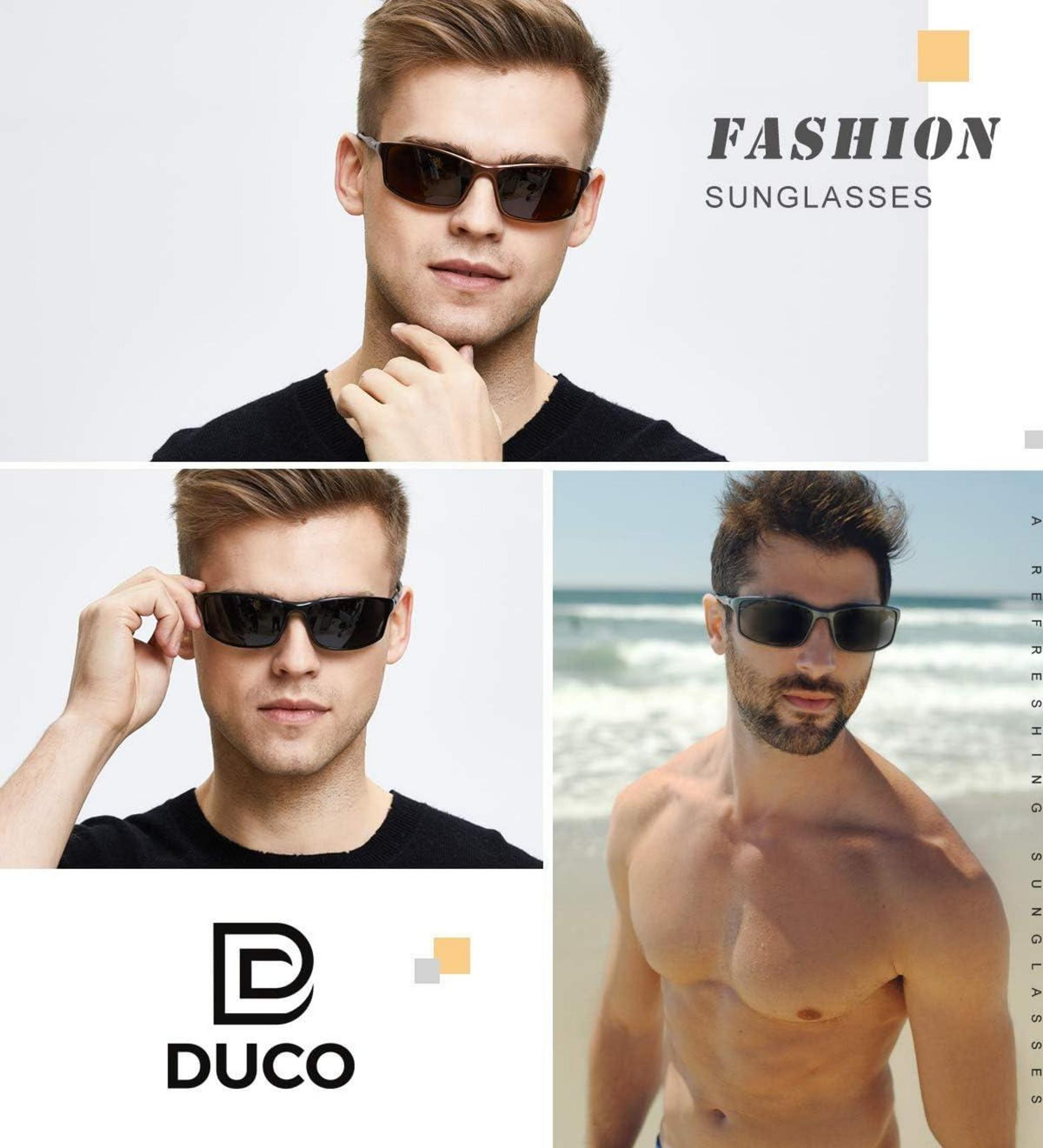Polarisierte Sport-Sonnenbrille Herren Al-Mg Metallrahmen 8201