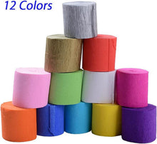 Kreppbänder 30 Rollen Bunt 12 Farben 3.5cm*10m/Rolle