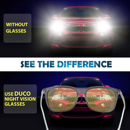 DUCO Nachtbrille polarisiert Anti-Blendung Gelb HD Autofahrer Brillen 3029