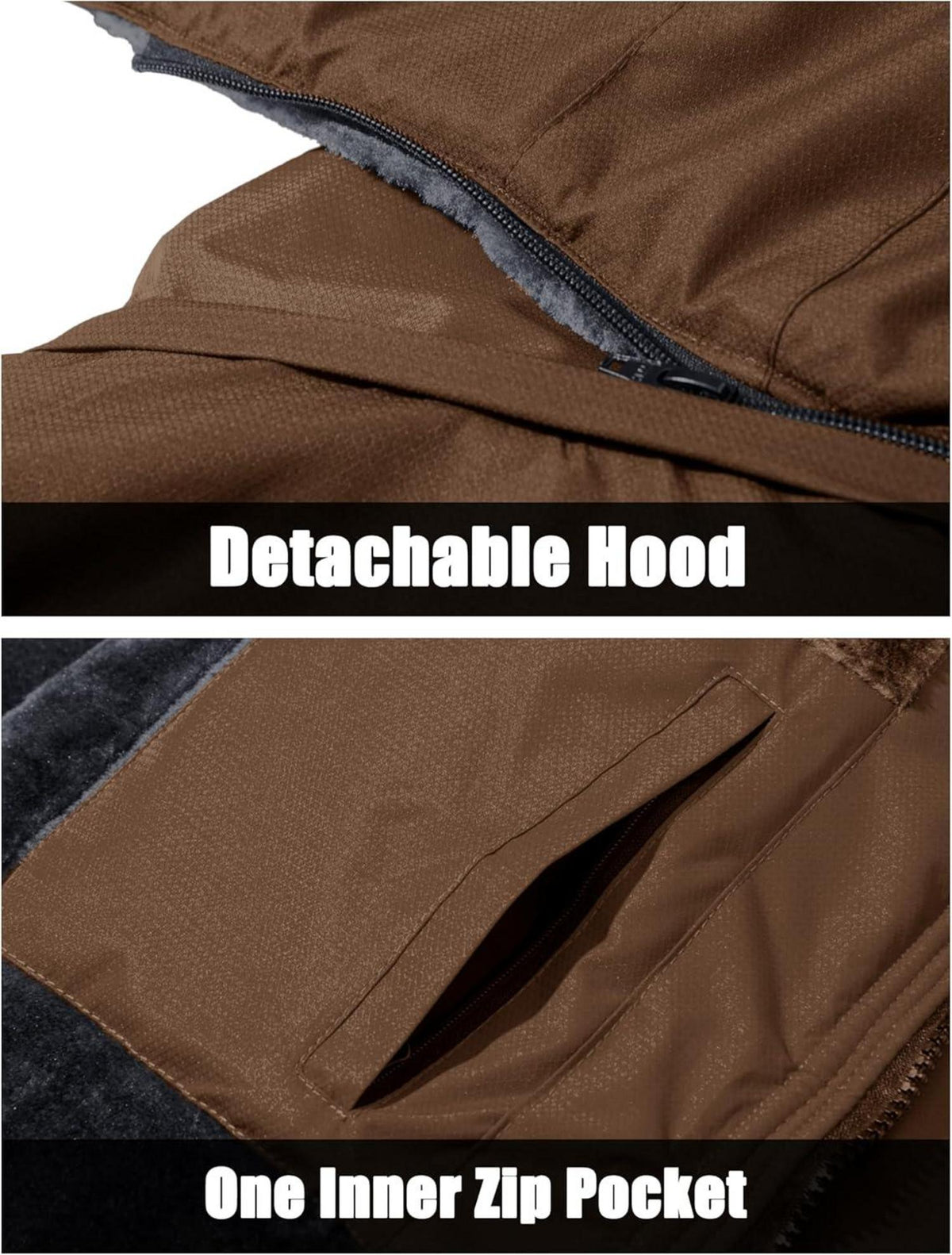 Herren Winter Skijacke Fleece Softshelljacke Wasserdicht Winddicht